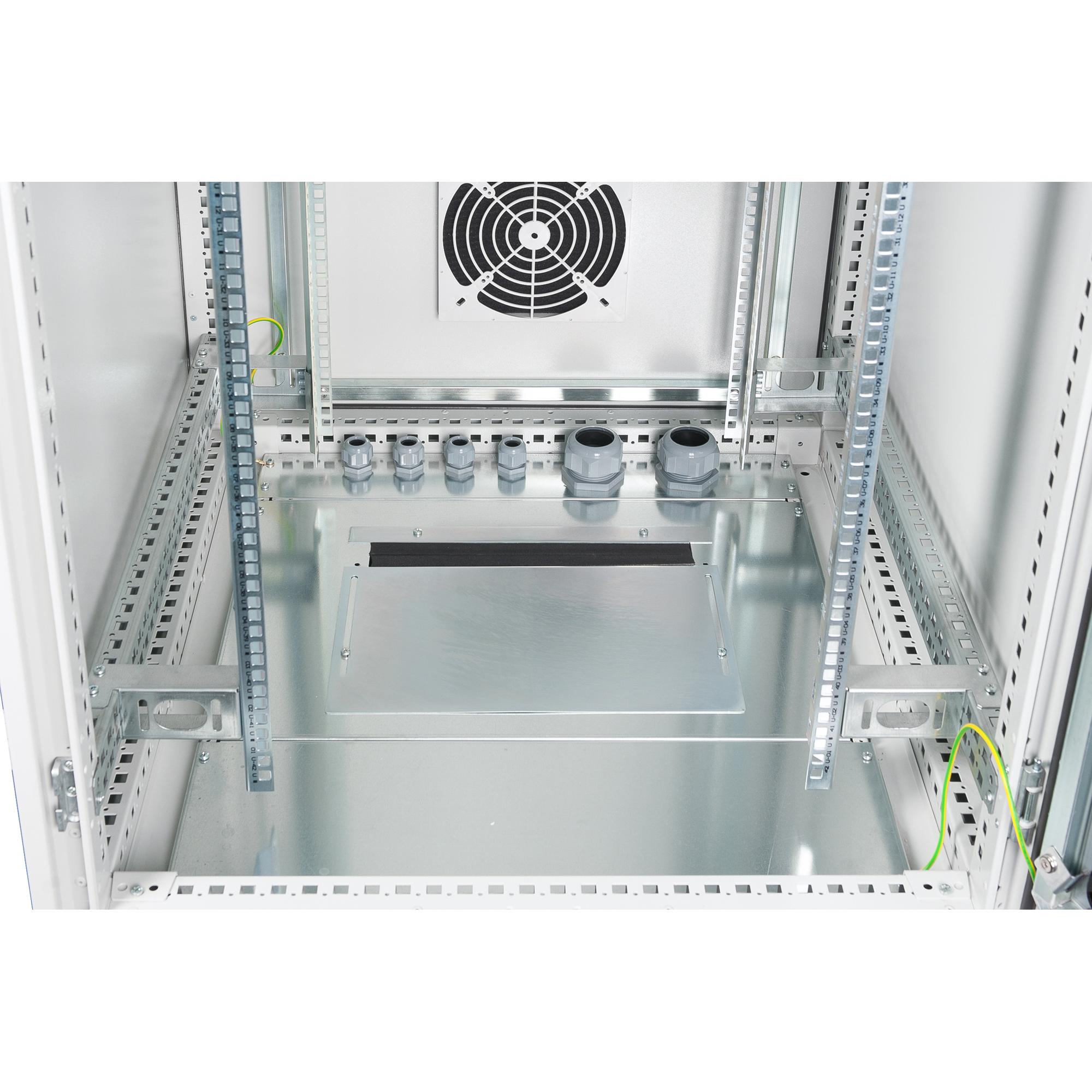 Thumbnail - Digitus 42HE Netzwerkschrank Indoor IP55 2100x800x800 mm Hartglastur inkl. Sockel Grau RAL 7035 (42 HE, 19 Zoll Rack), S...