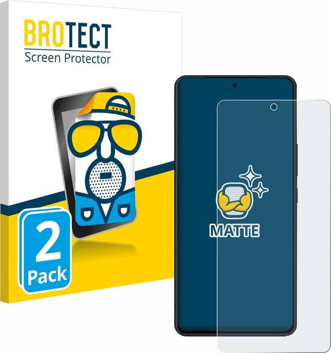 Actual product image BROTECT Anti-glare screen protector matt (2 Piece, Asus ROG Phone 8 Pro)