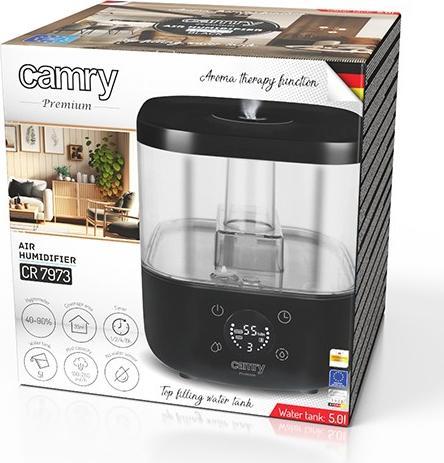 Actual product image Camry CR 7973b Ultrasonic Humidifier, Black (35 m²)