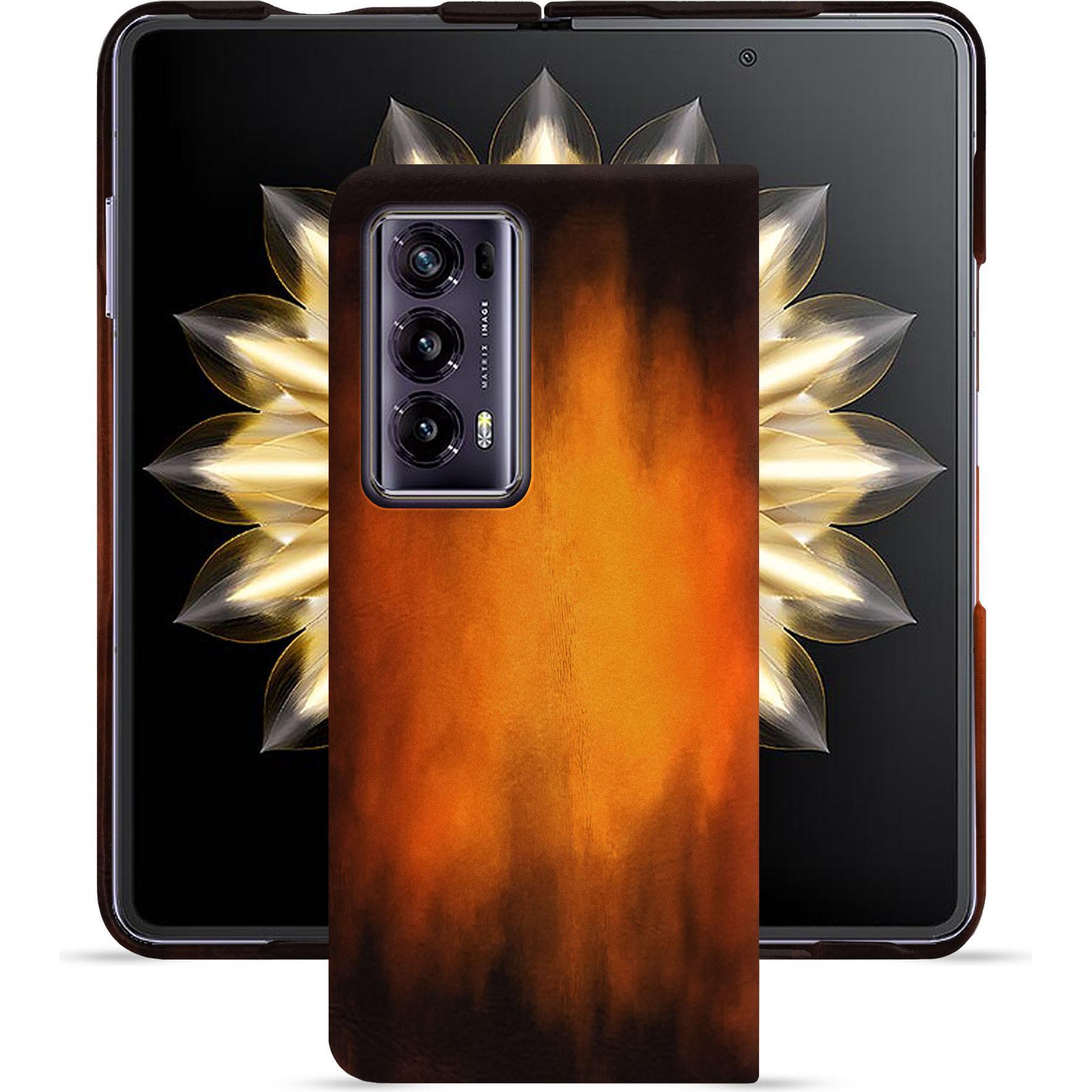 Noreve Honor Magic V2: cover in pelle (Honor Magic V2), Cover smartphone, Viola