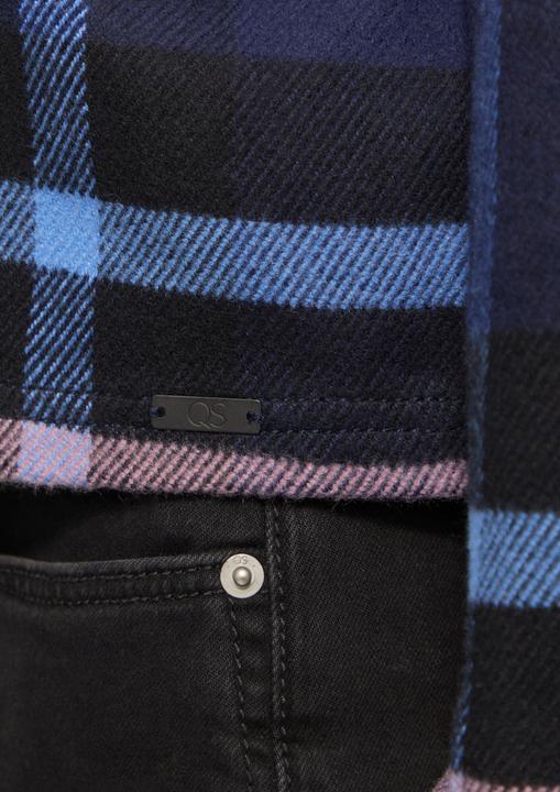 Actual product image S.Oliver Bluse Cropped Overshirt aus Flanell (38)