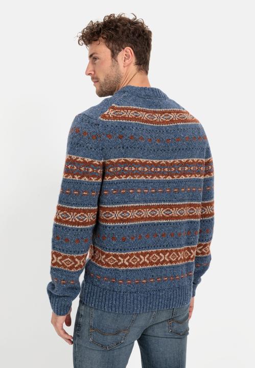 Produktbild Camel Active Rundhals Pullover mit Kontraststreifen (L)