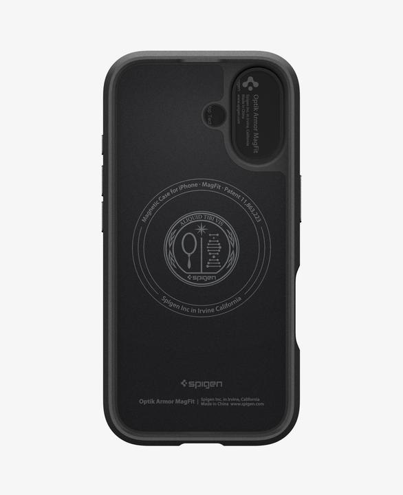 Actual product image Spigen - Optik Armor MagSafe - iPhone 17 - Black (Apple iPhone 17)