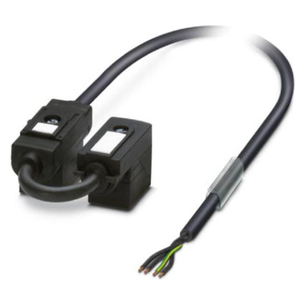 Phoenix Contact Nero Connettore A Contatto Per Valvola Doppia Con Cavo Di Collegamento Sac- 5,0/0,15-116/2Xbi-1L-Z, Cavo + Spina Elettrica,