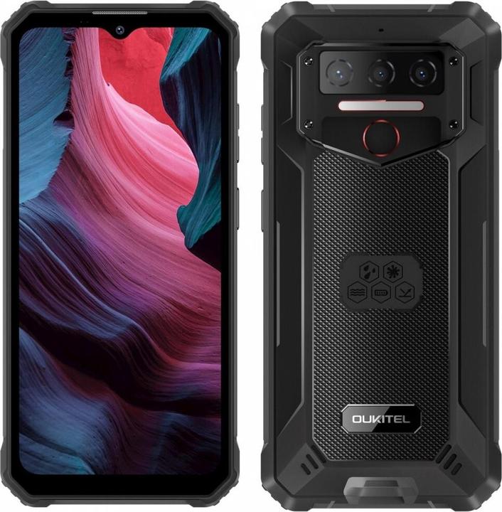 Immagine prodotto Oukitel Smartphone WP23 Pro 8/128 10600mAh Dual SIM. Schwarz (128 GB, Nero, 6.52", Doppia SIM)