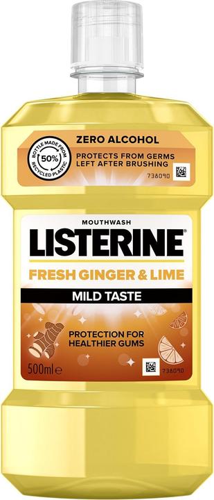 Produktbild Listerine Fresh Ginger & Lime Mild Taste Mouthwash (500 ml, Mundwasser)