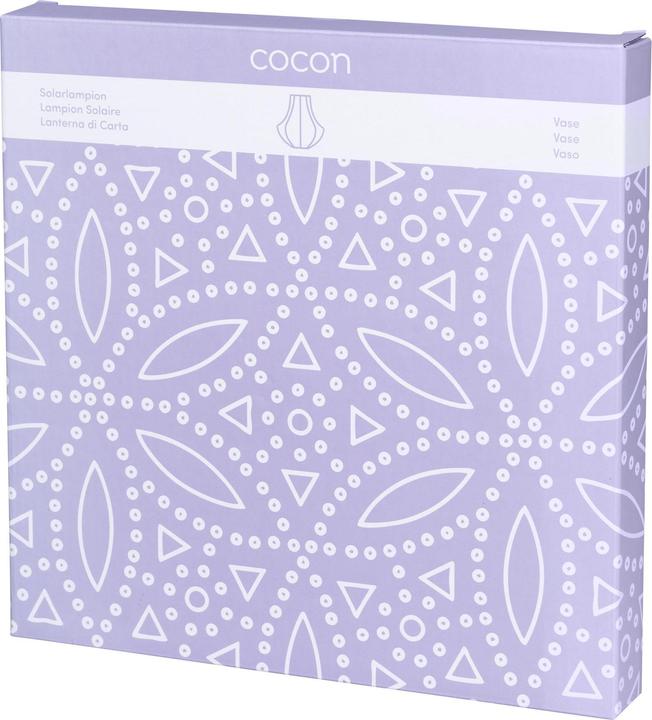 Produktbild Cocon Lampion LED Solar Vase, Violett (0.40 m)