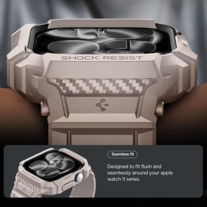 Immagine prodotto Spigen - Rugged Armor Pro V2 - Apple Watch 10 46mm / Watch 11 46mm - Dune Beige