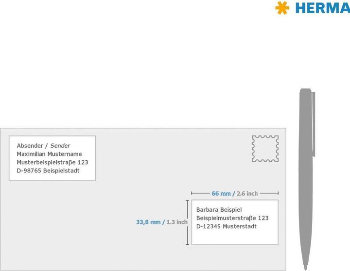 Produktbild HERMA Inkjet Etiketten A4