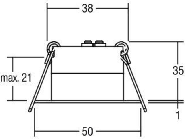 Actual product image Brumberg LED recessed light point