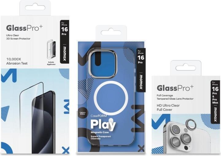 Actual product image Momax 3 in 1 protection set (Apple iPhone 16 Pro Max)