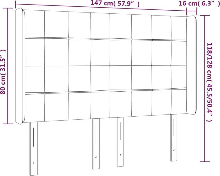 Actual product image vidaXL Kylee (163 x 16 x 128 cm)