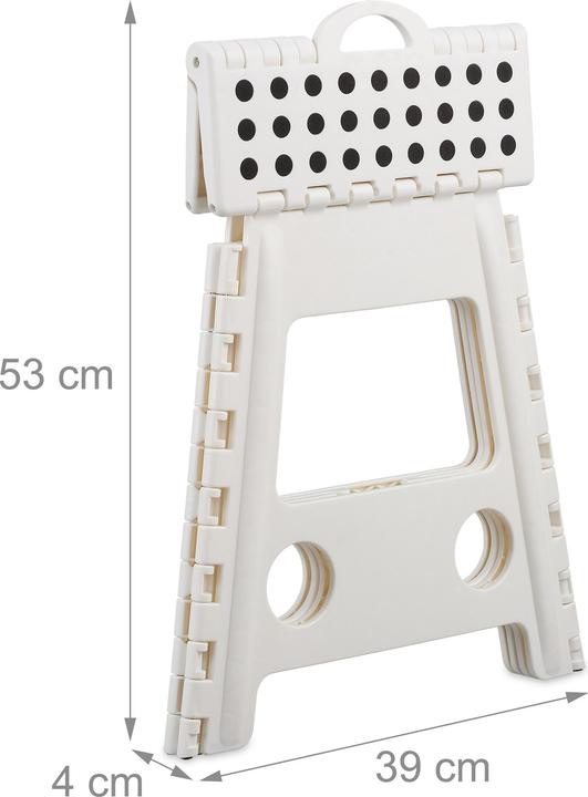 Actual product image Relaxdays Folding Stool XL