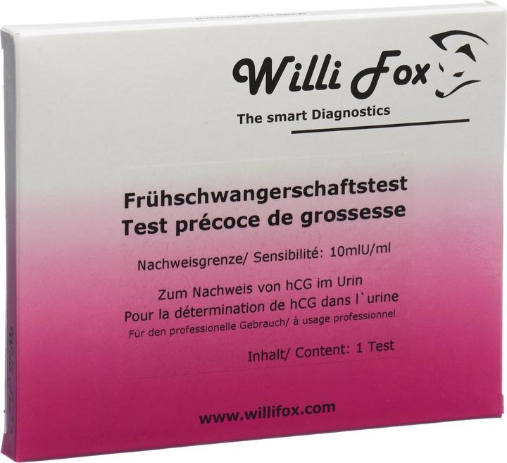 Immagine prodotto Willi Fox Test delle urine di gravidanza precoce (1 pz) (1 x)