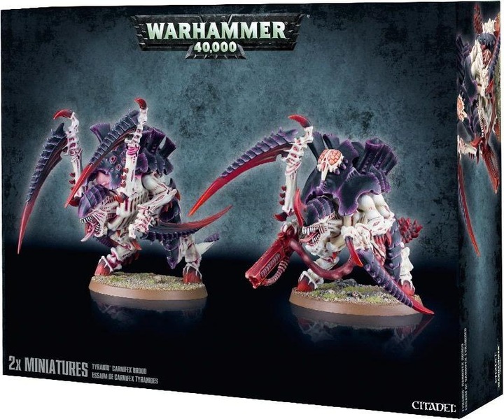 Productafbeelding Games Workshop Carnifex Brood - Oud Eenoog's Brood - Thornback Brood - Carnifex Brood - Screamer-Killer Brood (Plastic)