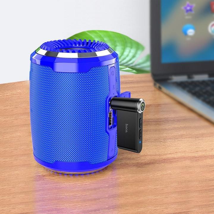 Actual product image Hoco - Audio Adapter Bluetooth Magic Music (E58) - Aux Jack 3.5mm - Black (Receiver)