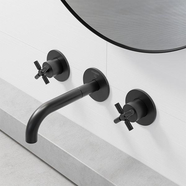 Produktbild Steinberg Serie 250 Waschtischarmatur, Komplettset, 3-Loch, inkl. Unterputzkörper, Ausladung 195mm