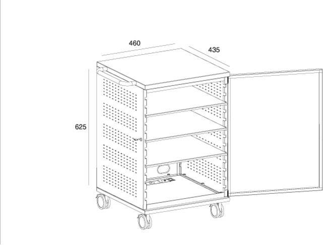 Image du produit Multibrackets Présentoir & MediaBox 180 (60", 60 kg)