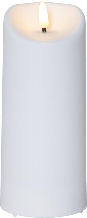 Produktbild Star Trading LED-Kerze Pillar Flamme 7.5 cm x 18 cm, Weiss (1 x)