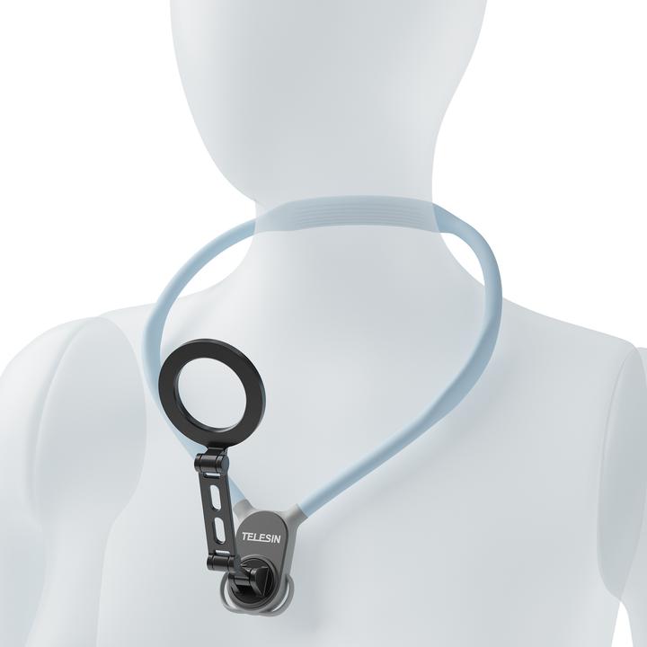 Image du produit Telesin magnetic neck mount for mobilephone-Max Version(Light blue)
