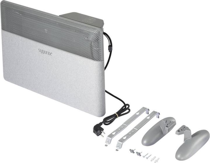 Actual product image Sygonix SY-6770692 Heizgerät 15 m² Grau (1500 W)