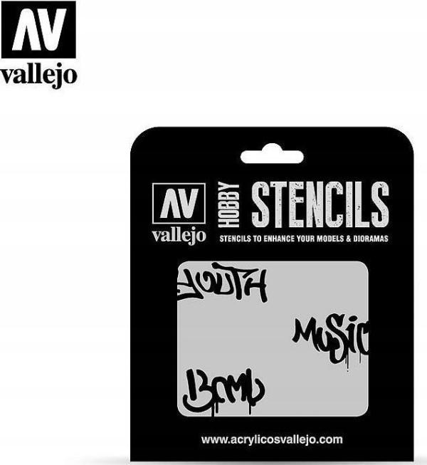 Actual product image Vallejo Stencil Street Art No. 1