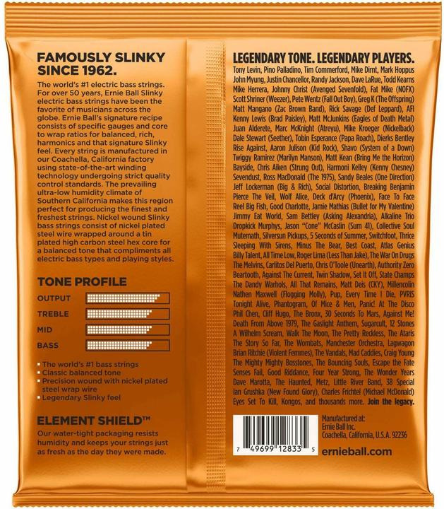 Image du produit Ernie Ball Slinky hybride (4x, Basse électrique, 0.11")