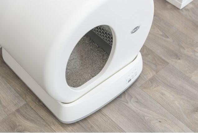 Productafbeelding Trixie Zelfreinigende kattenbak, 53 × 55,5 × 52 cm, Wit (Zelfreinigende kattenbak)