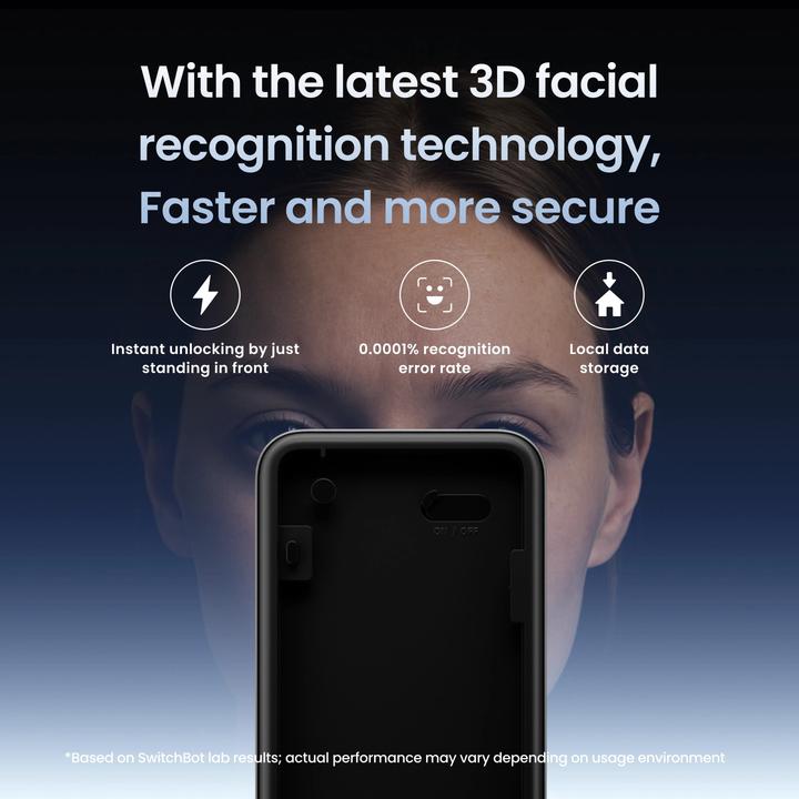 Actual product image SwitchBot Keypad Vision (Face recognition, Fingerprint, Electronic numerical code)