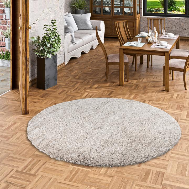 Produktbild Pergamon Hochflor Langflor Shaggy Teppich Luxury (Ø 80 cm)
