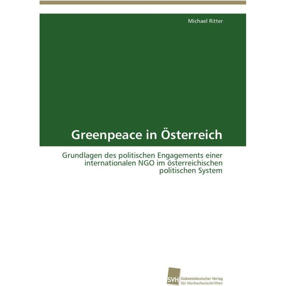 Greenpeace in Österreich, Fachbücher von Michael Ritter