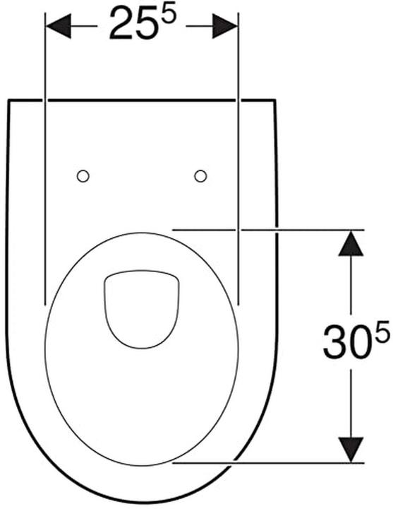 Actual product image Geberit Keramag / low-level WC iCon white wall-hung 204000000