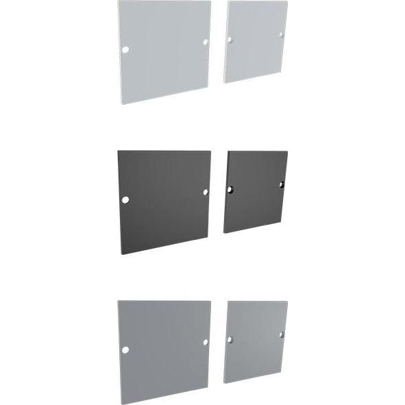 Synergy 21, Accessori per illuminazione, LED U-Profil zub ALU3535 Endkappe (Paar) schwarz