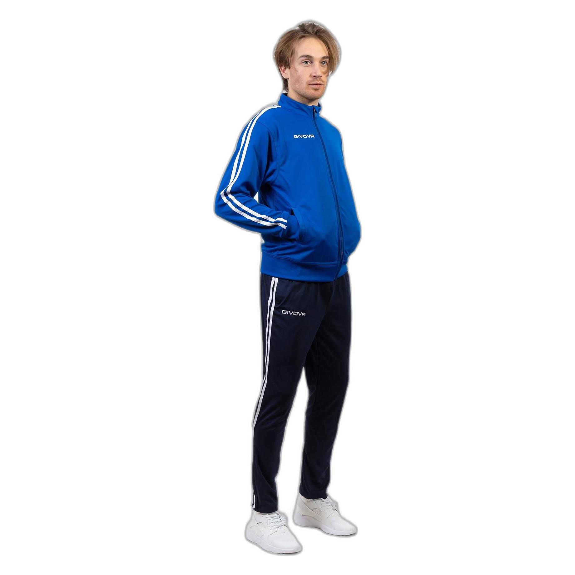 Givova, Herren, Trainingsjacken, Revolution Summer (4XL), Blau, 4XL