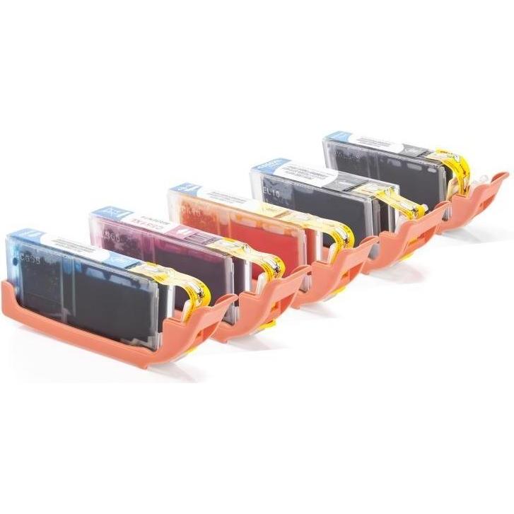 Inkadoo, Druckerpatrone, Multipack kompatibel zu Canon 6443B001 / CLI-551XL enthält 5 x Tintenpatrone