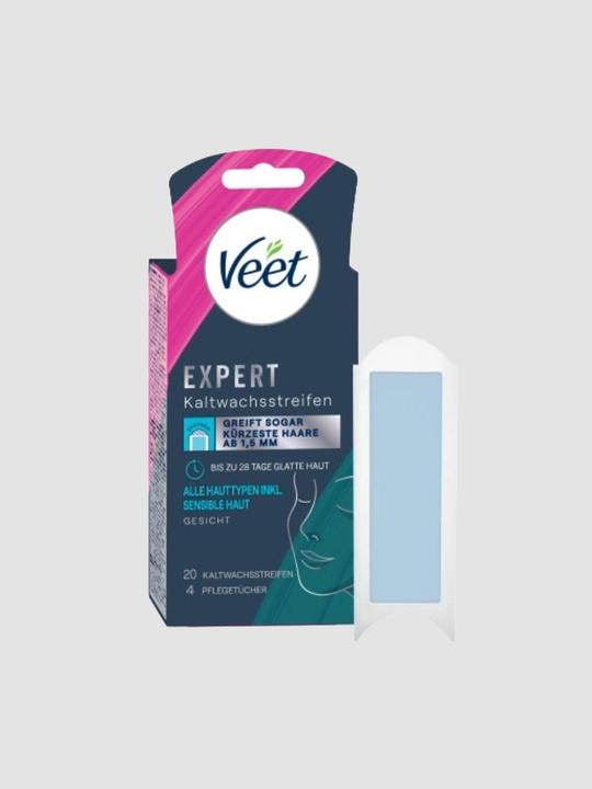 Actual product image Veet Expert cold wax strips face (20 x, 27 g)