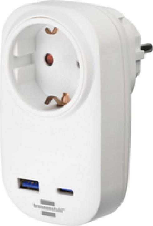 Brennenstuhl Steckdosenadapter + USB Charger PD (3680 W)