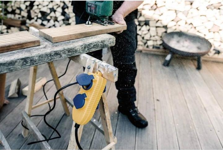 Productafbeelding Brennenstuhl Beschermende adapterkabel FI IP54 met voedingsblok 5m H07RN-F3G1,5 (5 m)