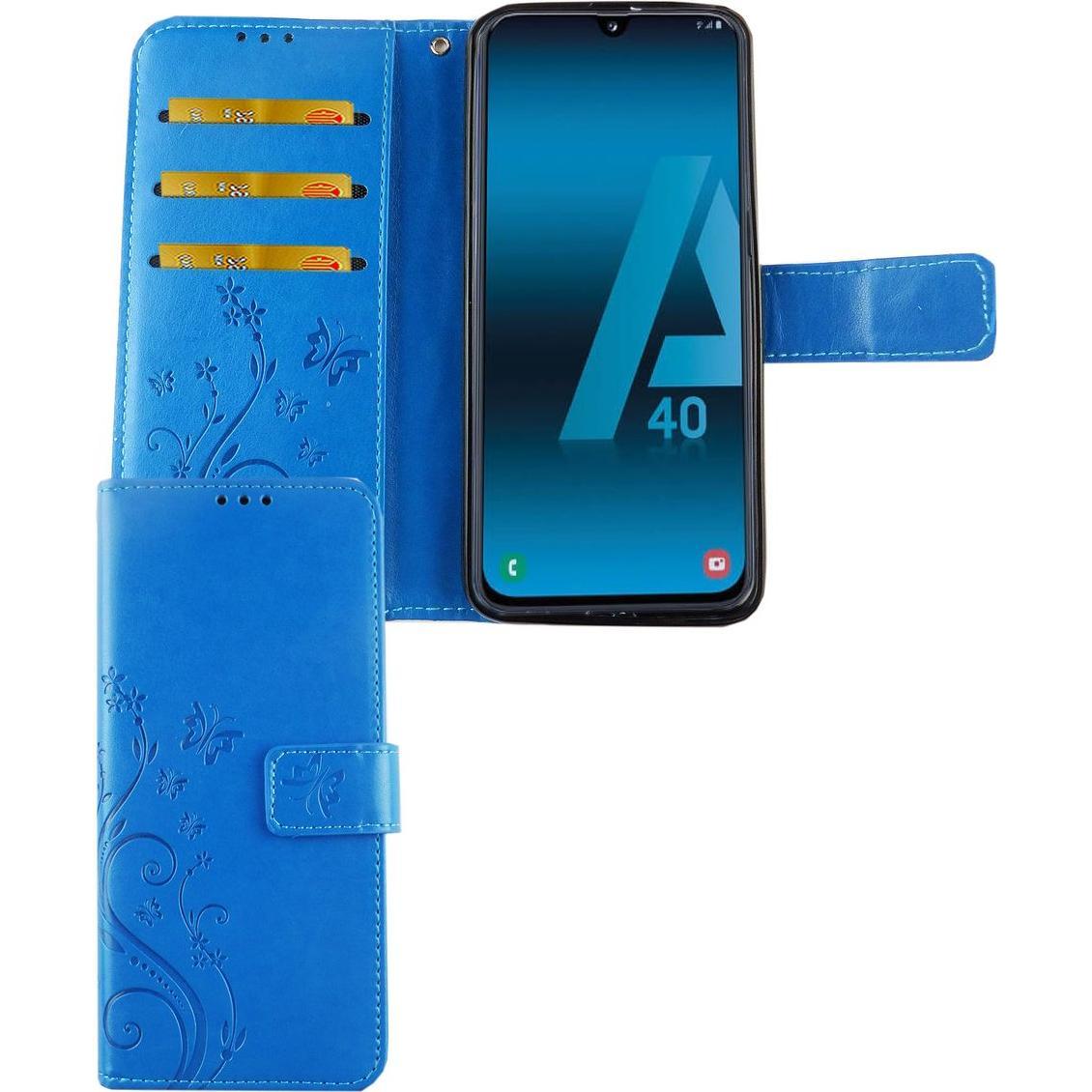 König Design Hülle Handy Schutz für Samsung Galaxy A40 Case Cover Tasche Wallet Etui Bumper (Samsung Galaxy A40), Smartp...