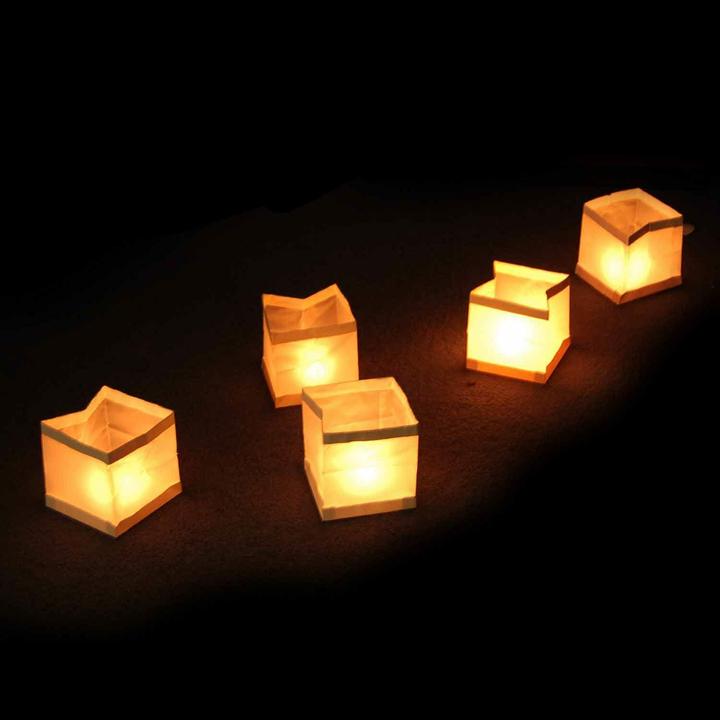 Actual product image TOP Floating lanterns (11 x 11 x 11 cm, 10 x)