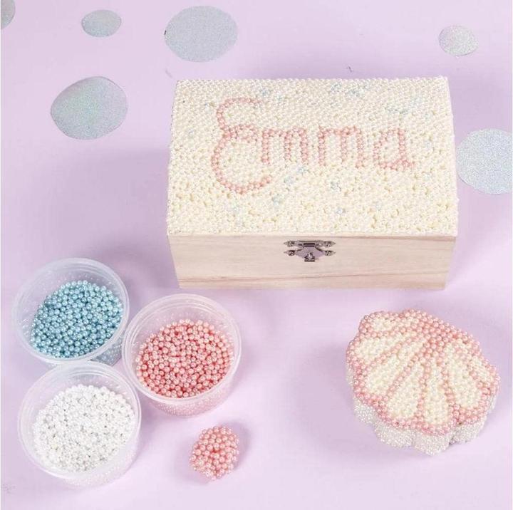 Actual product image Creativ Company Pearl Clay Roze, Paars, Wit, 3x25gr