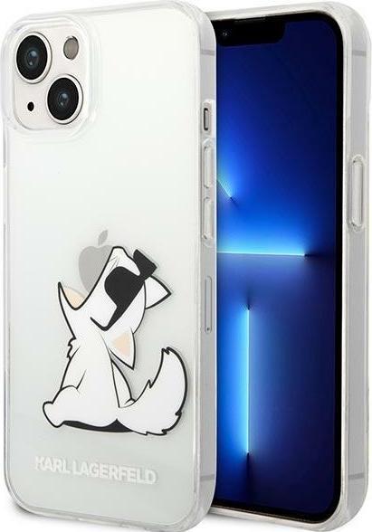 Actual product image Karl Lagerfeld iPhone 14 PC/TPU Choupette Eat Case for (Apple iPhone 14, Apple iPhone 13, Apple iPhone 15)