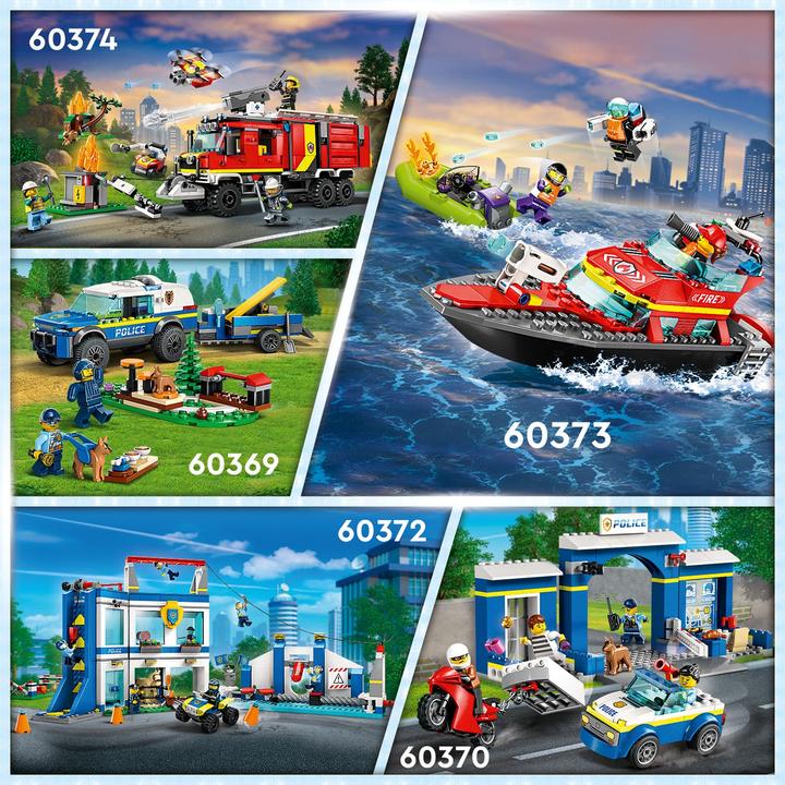 Produktbild LEGO Feuerwehrboot (60373, LEGO City)
