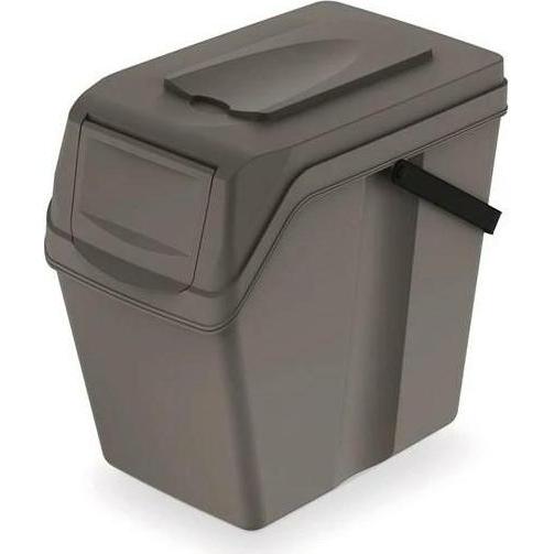 Prosperplast Cestino Keden Sortibox 25L - Grigio pietra, Pattumiera, Grigio