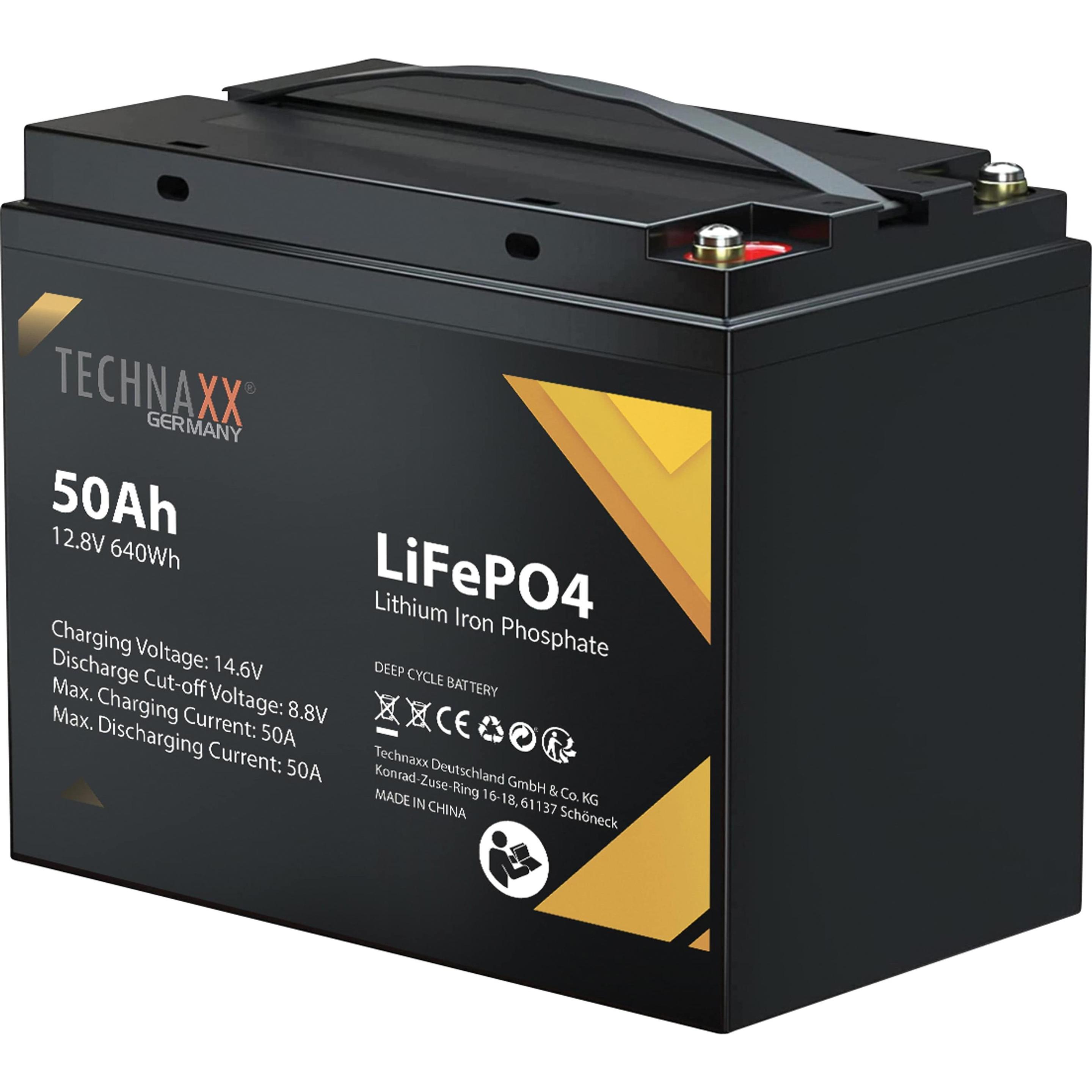 Technaxx, Versorgungsbatterie, SOLAR BATTERY LIFEPO4 50AH TX-234 (12.80 V, 50 Ah)