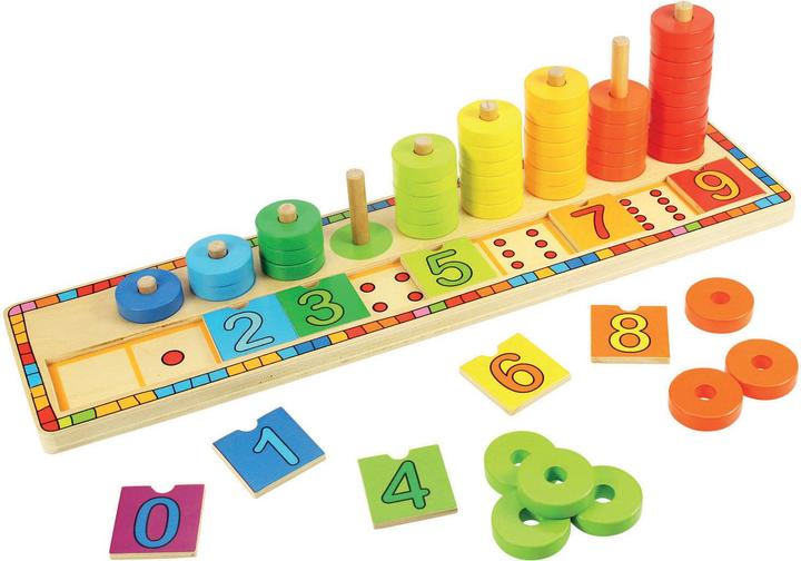 Actual product image Bigjigs Wood educational game counting