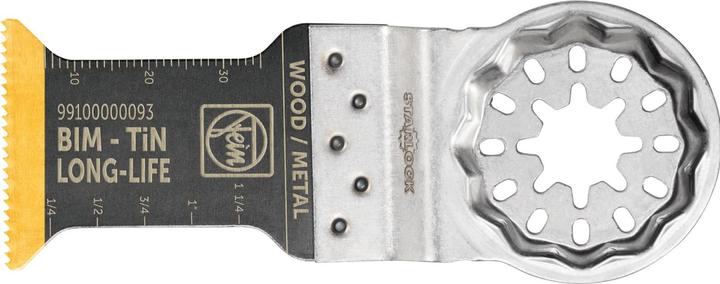 Productafbeelding Fein E-Cut Long-Life-Sägeblatt mit Titanbeschichtung (1 St.), Länge 50 mm, Breite 35 mm, VE 1 St, Aufnah