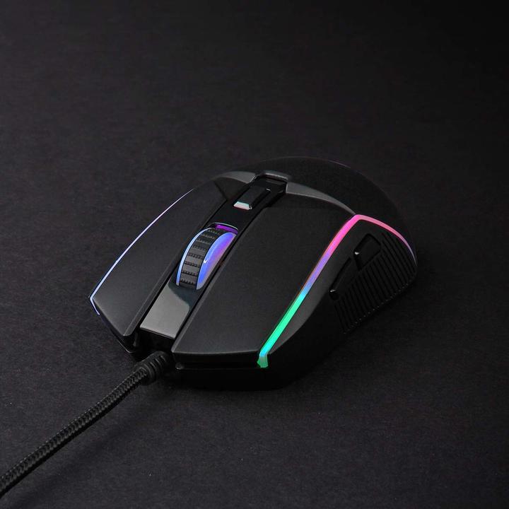 Actual product image Nedis Gaming Mouse | Wired | 800 / 1200 / 2400 / 3200 / 4800 / 7200 dpi | Adjustable DPI | Anz (Cable)
