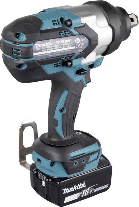 Image du produit Makita DTW1002RTJ Clé à choc sans fil 18V, 2x5,0Ah Li-Ion, 1000 Nm, 1 (Fonctionnement sur batterie)