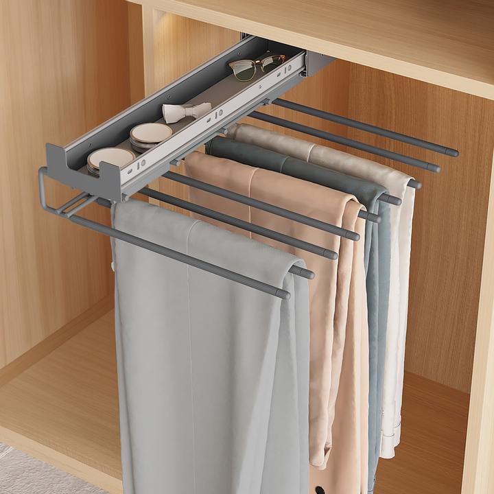 Actual product image Hettich Extendable trouser holder with Silent System
